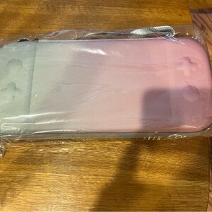 Pink and Gray Nintendo Switch Gaming Console Case